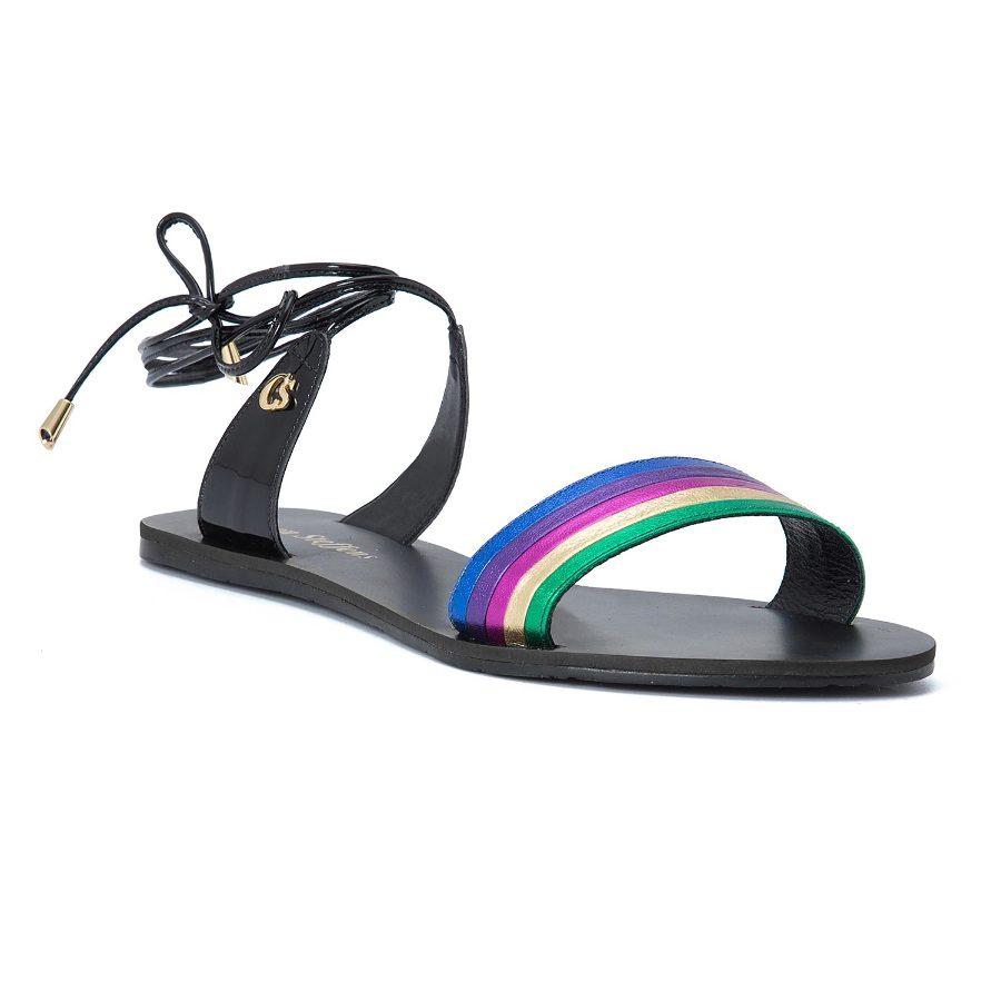 SANDALIA PLANA CON AMARRE