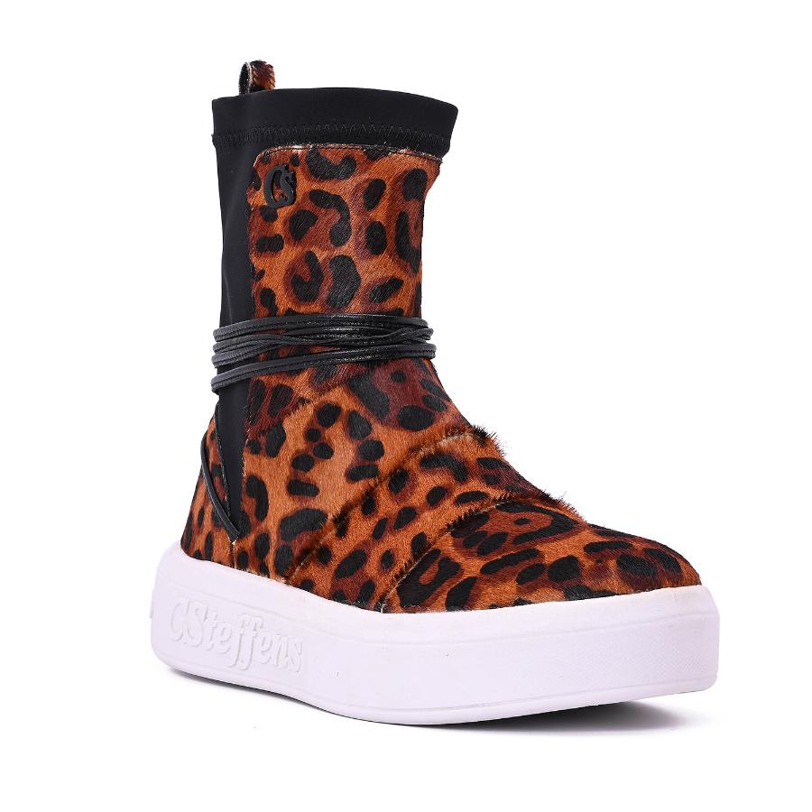 ZAPATILLA ANIMAL PRINT CAÑA ALTA