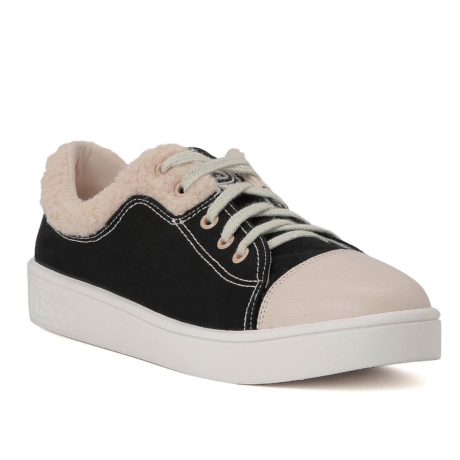 ZAPATILLA NEGRO CON BEIGE