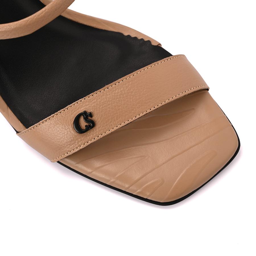 SANDALIA NUDE CON TIRAS