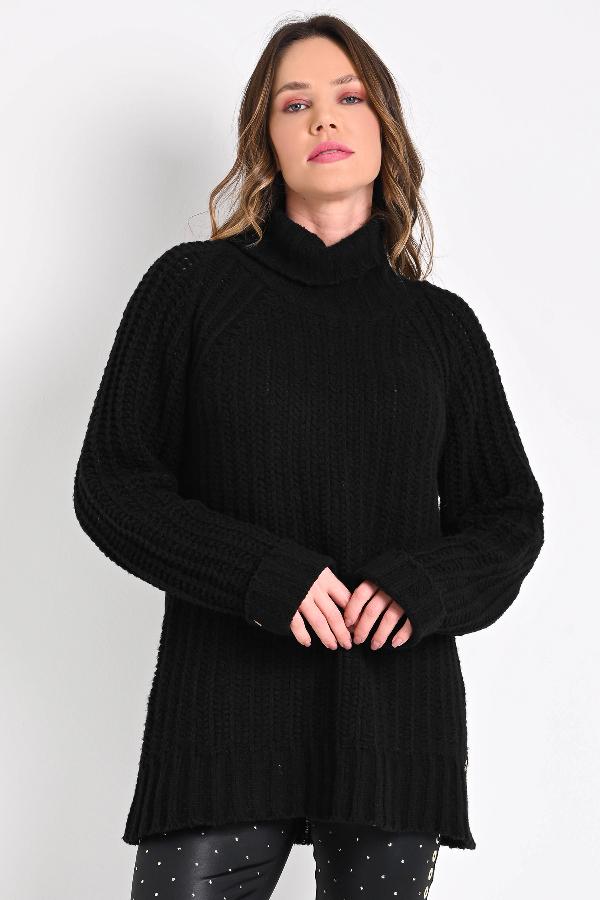 SUETER TEJIDO CUELLO ALTO