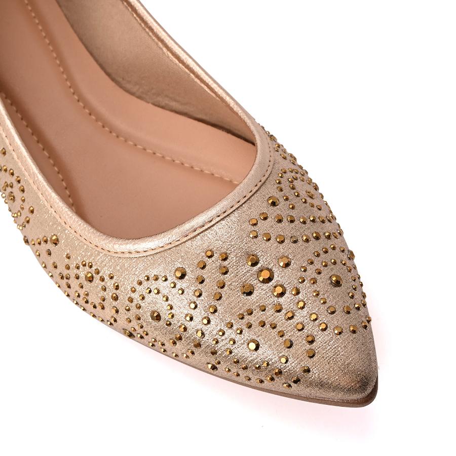 BALLERINA DORADA CON TACHAS