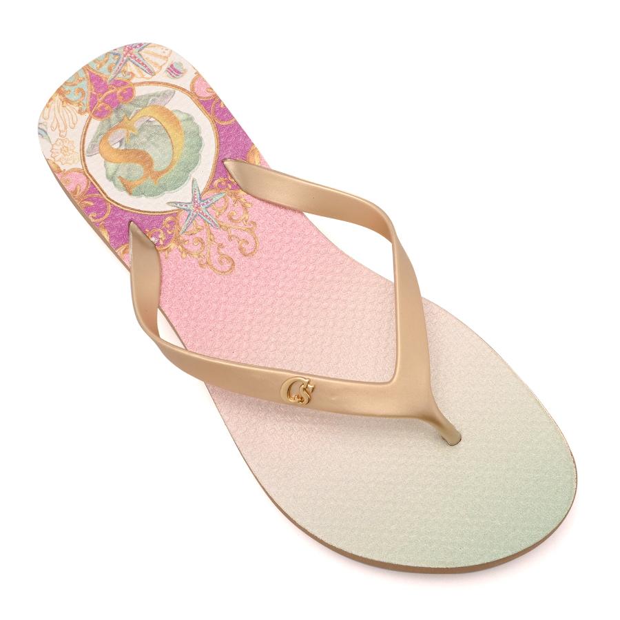 SANDALIA ANABELA DORADA