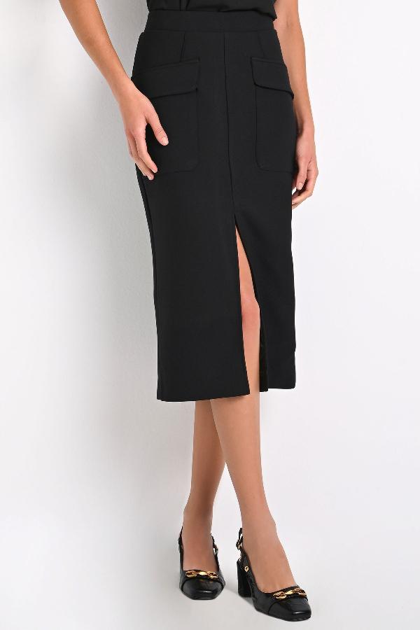 FALDA NEGRA CON BOLSILLOS