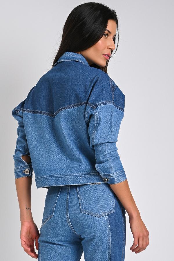 JAQUETA OVERSIZED BICOLOR