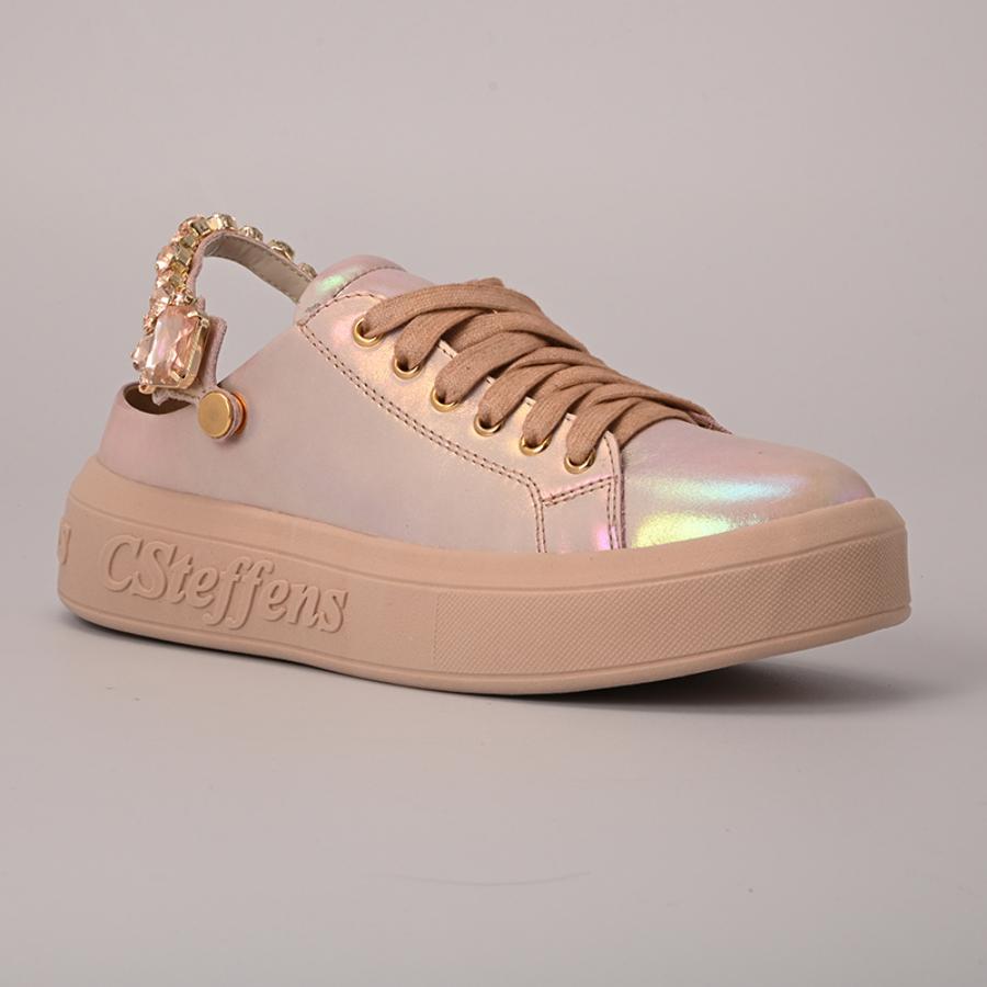 ZAPATILLA TORNASOL CON PEDRERIA