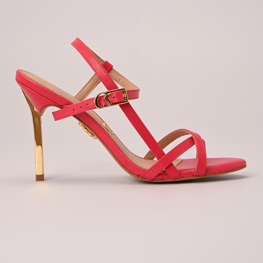 SANDALIA TACO DORADO CS