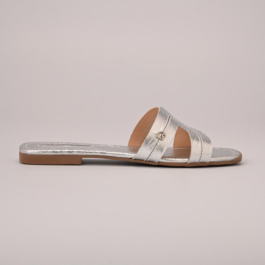 SANDALIA FLAT PLATEADA CS