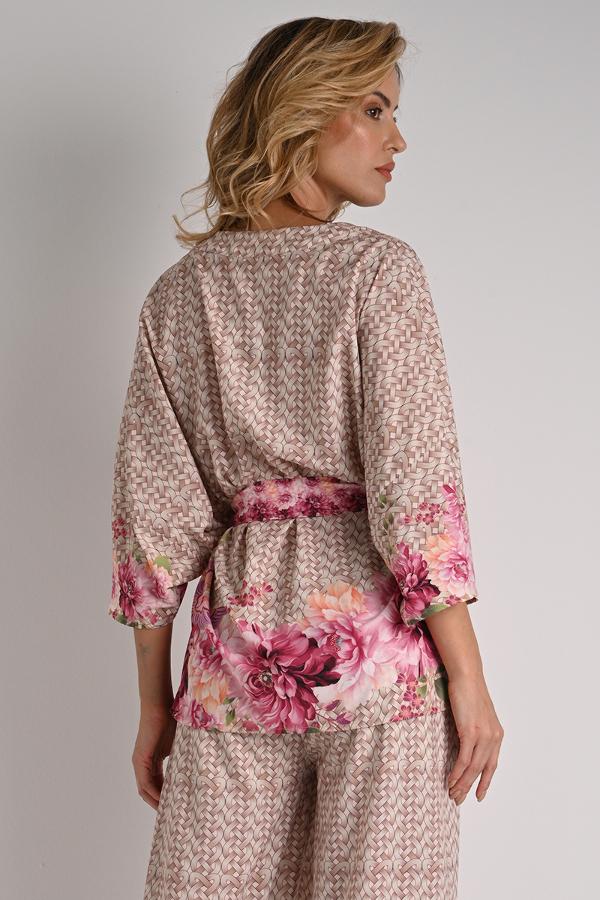 BLUSAS FLUIDA COM FAIXA