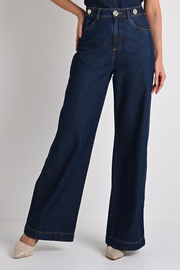 CALÇAS DENIM WIDE LEG