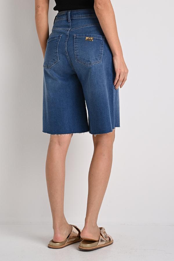 BERMUDA WIDE LEG COM BORDADO