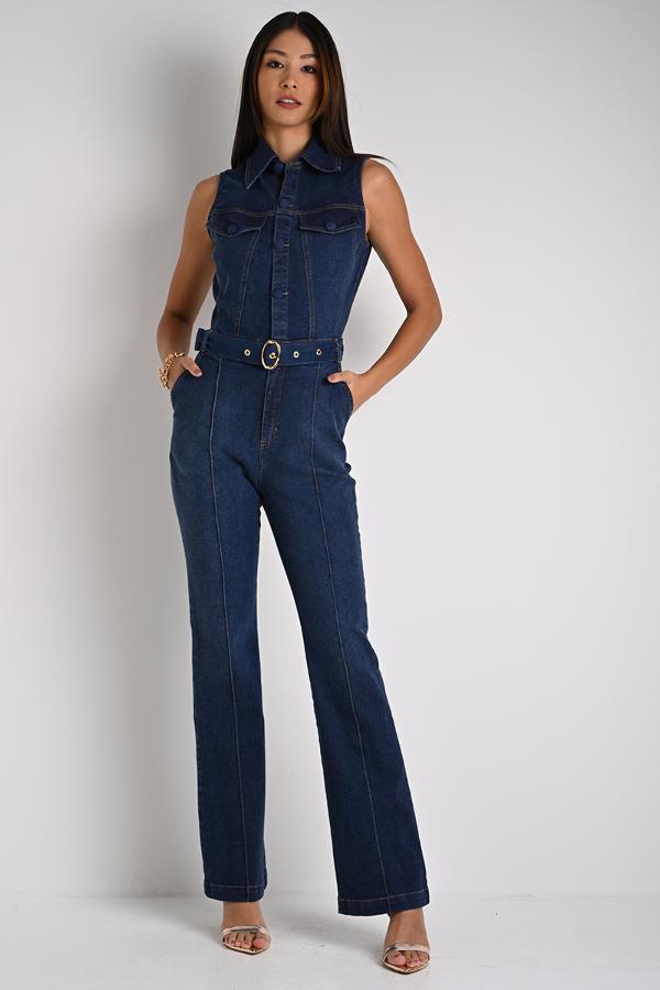 MACACÃO SLIM DENIM