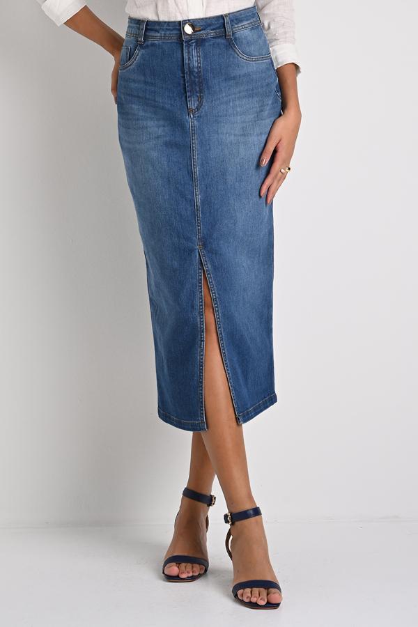 SAIA JEANS MIDI ELEGANCE