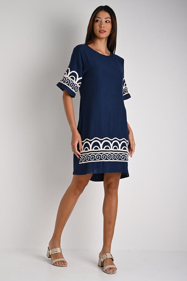 VESTIDO MANGAS FLUIDAS