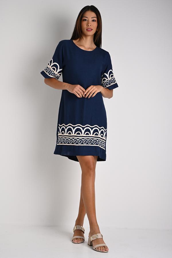 VESTIDO MANGAS FLUIDAS
