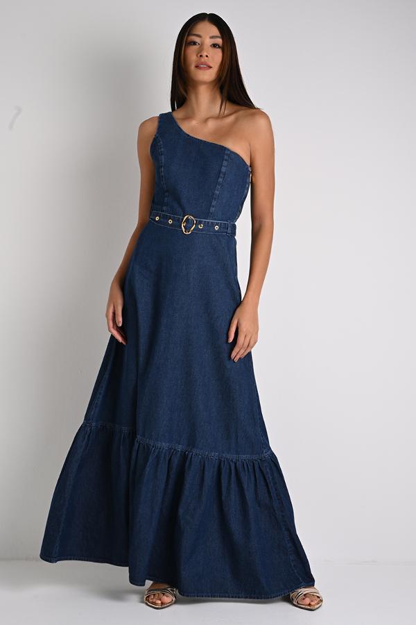 VESTIDO DENIM FLOWERS