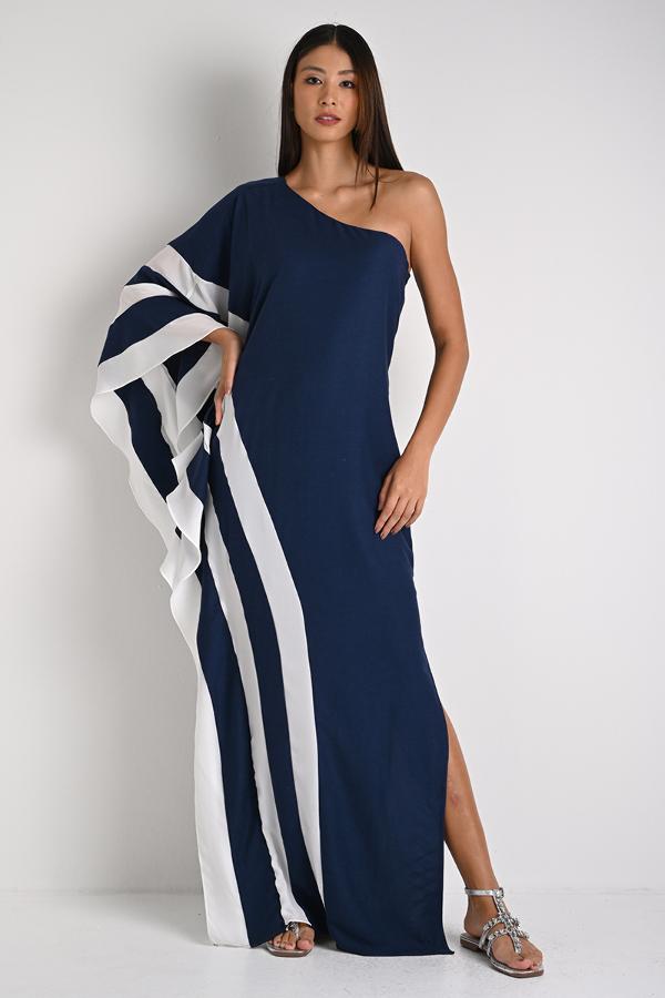 VESTIDO ASSIMETRICO FLUIDO
