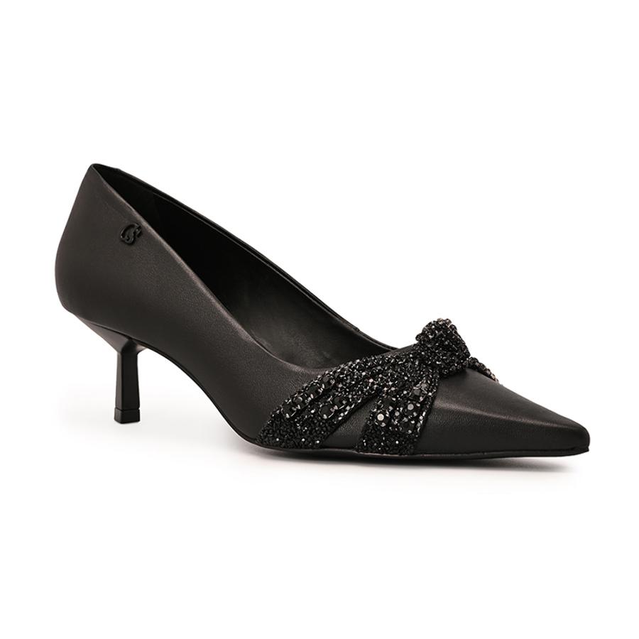 STILETTO EN PUNTA LAZO CON BRILLO