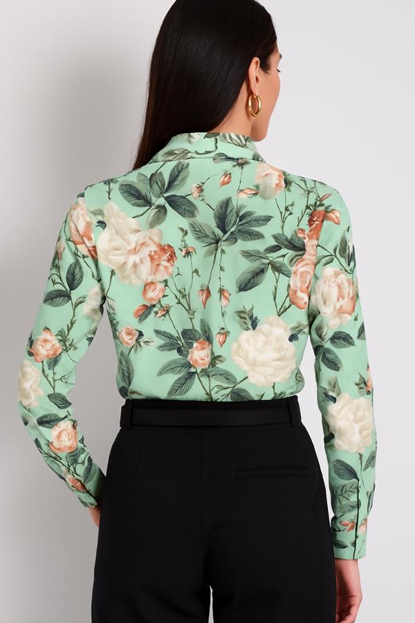 CAMISA CON ESTAMPADO FLOR