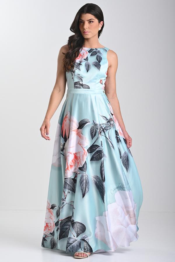 VESTIDO ESTAPADO CON LAZO EN ESPALDA