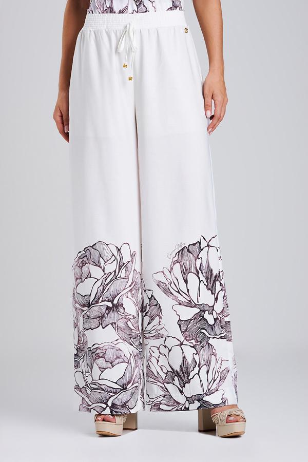 PALAZZO CON ESTAMPADO FLOR