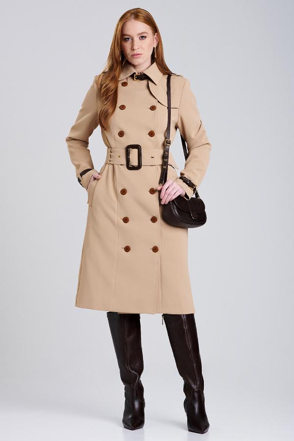 ABRIGO LARGO CON CINTURON