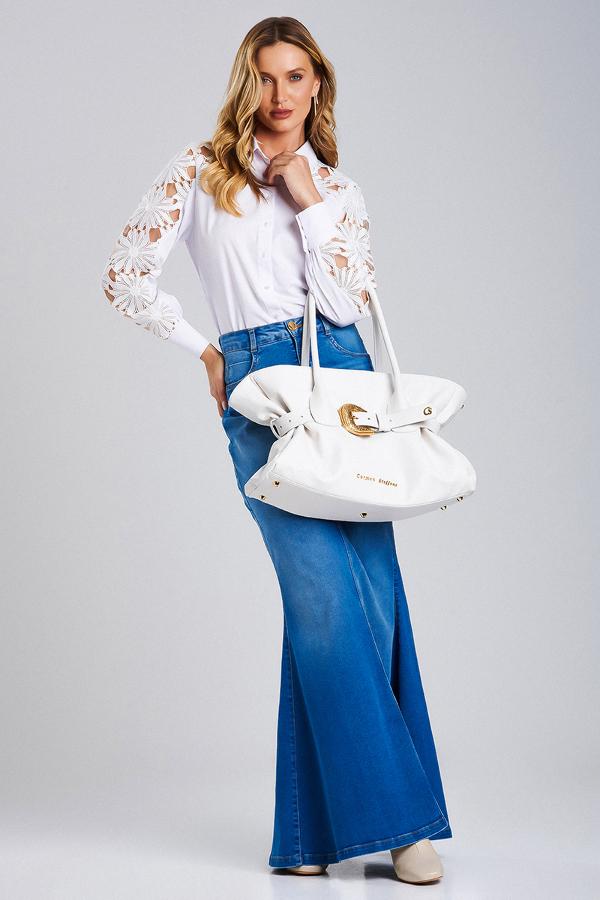 FALDA DE JEANS CON ABERTURA