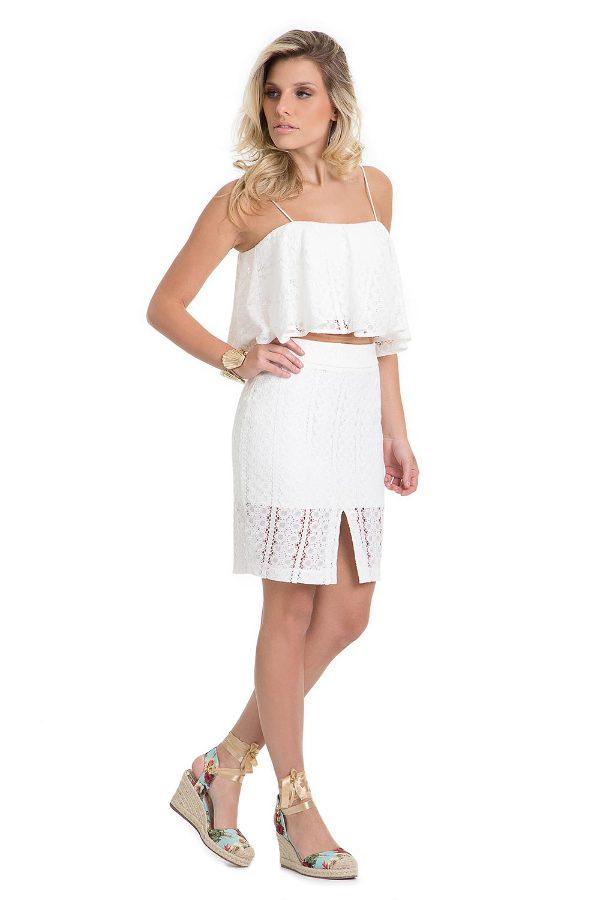 VESTIDO BLANCO CORTO DE TIRAS