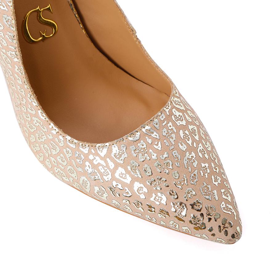 STILETTO ANIMAL PRINT DORADO