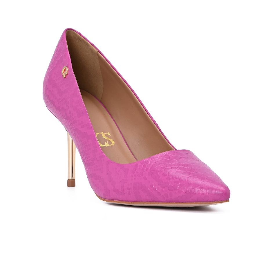 STILETTO MAGENTA TACO METALICO