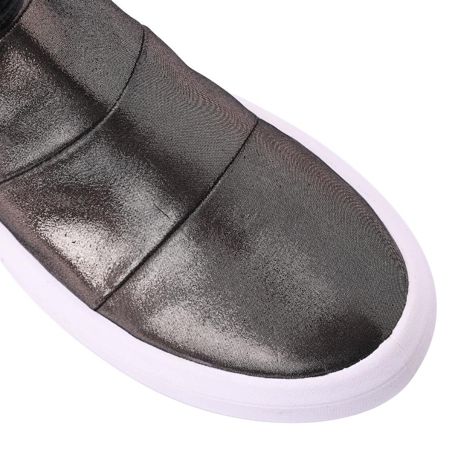 ZAPATILLA METALIZADA CAÑA ALTA