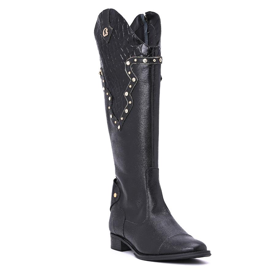 BOTA ALTA CON CRISTALES