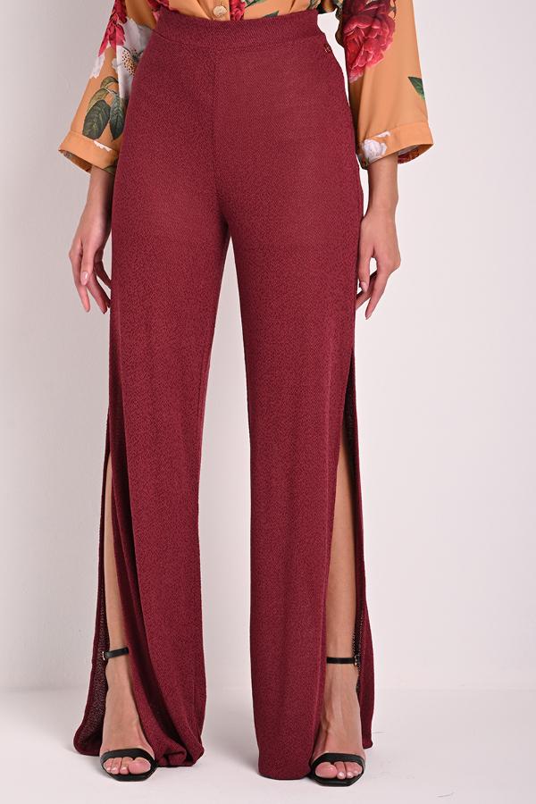 PANTALON BURDEO CON ABERTURAS