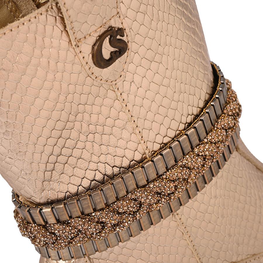 BOTA DORADA CON PULSERA EXTRAÍBLE
