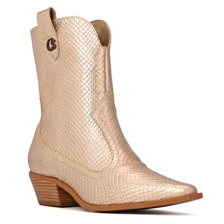 BOTA DORADA CON PULSERA EXTRAÍBLE