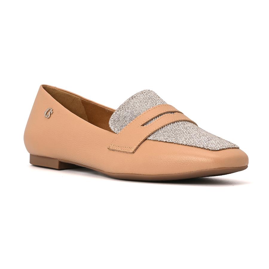MOCASÍN NUDE CON APLIQUES