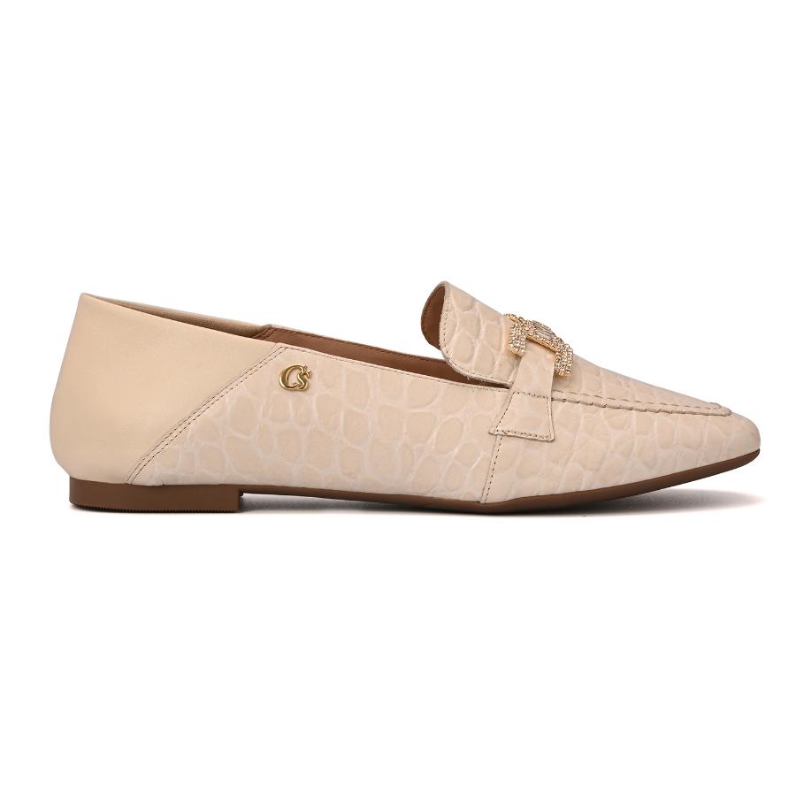 MOCASÍN OFF WHITE CON TEXTURA