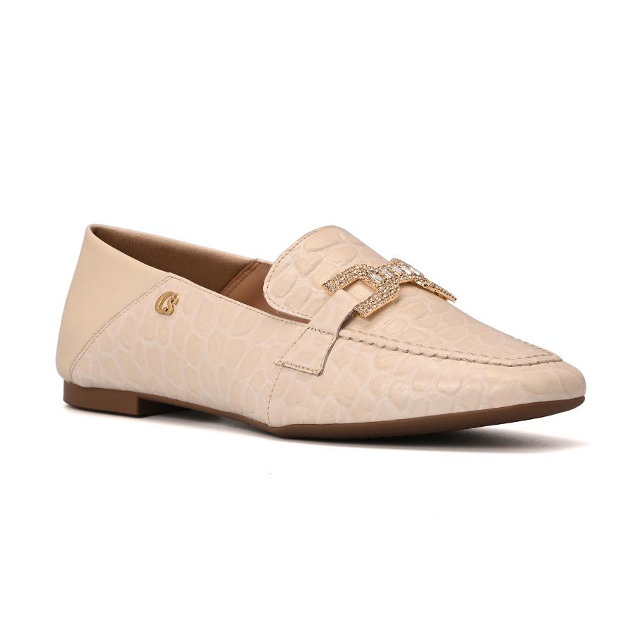 MOCASÍN OFF WHITE CON TEXTURA