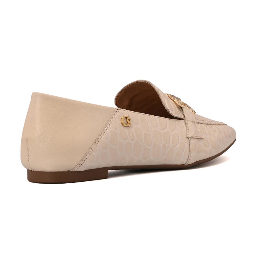 MOCASÍN OFF WHITE CON TEXTURA