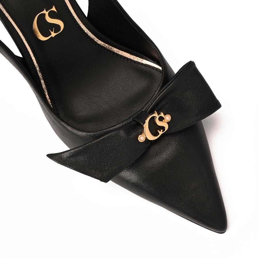 STILETTO NEGRO CON LAZO CS