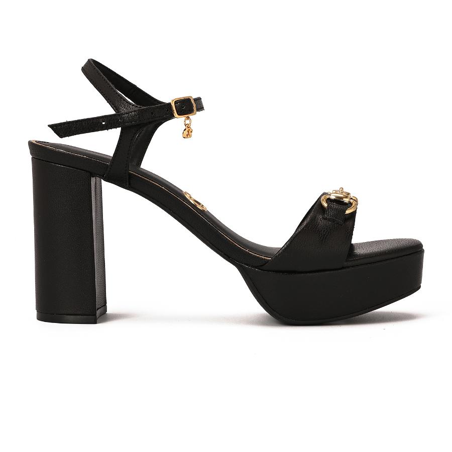 SANDALIA NEGRA CON PLATAFORMA