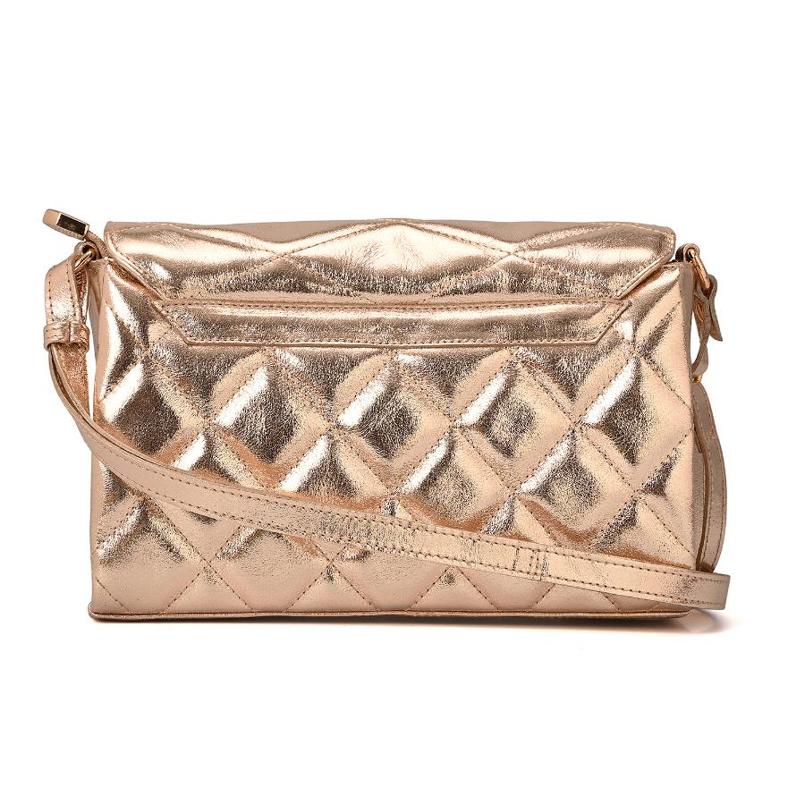 CARTERA QUILTED BAG DORADA