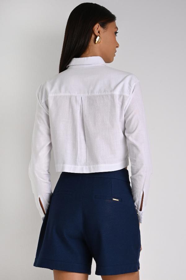 CAMISA CROPPED BLANCA CS