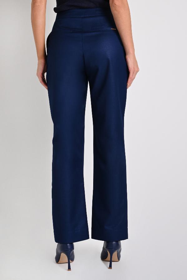 PANTALON AZUL SATINADO
