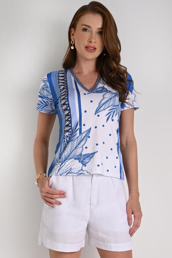 BLUSA BASICA ESTAMPADA