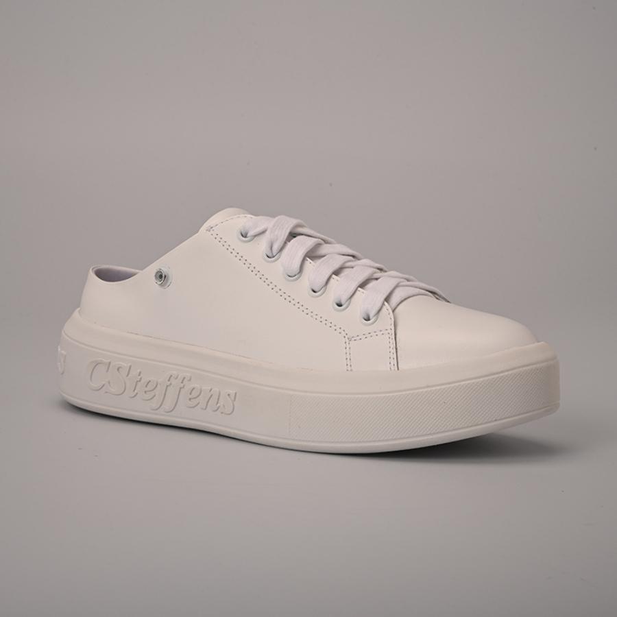 ZAPATILLA BLANCA CON PEDRERIA