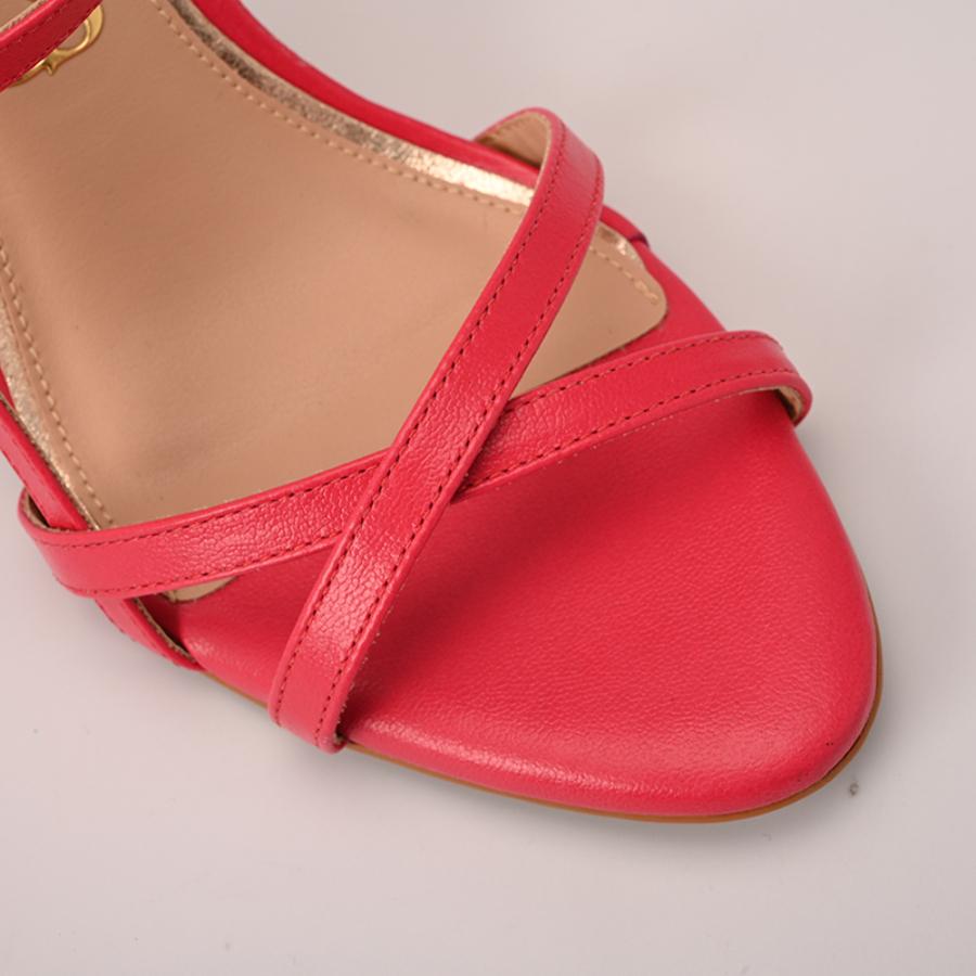 SANDALIA TACO DORADO CS