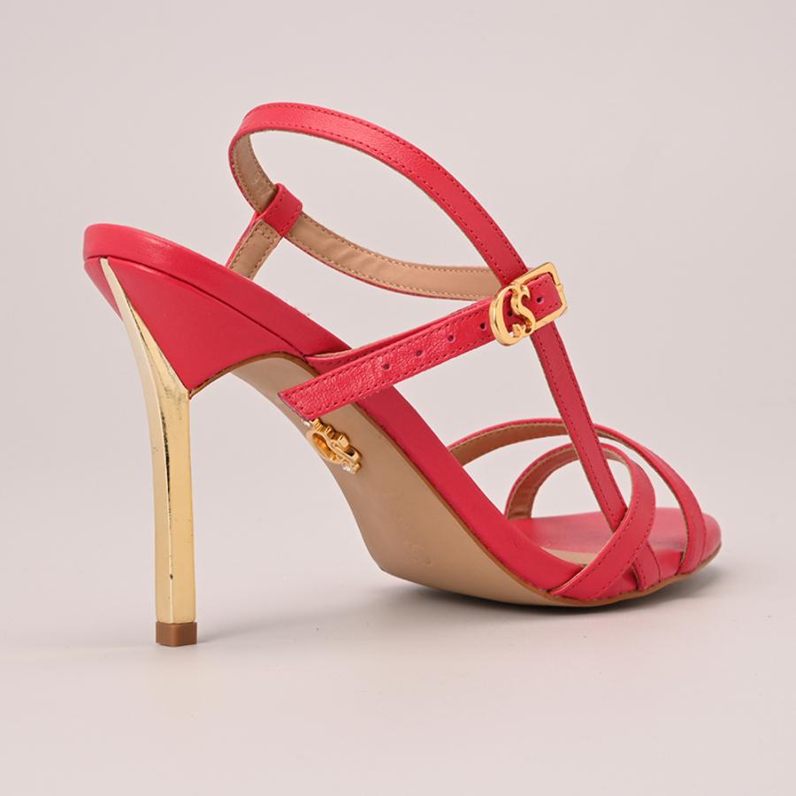 SANDALIA TACO DORADO CS