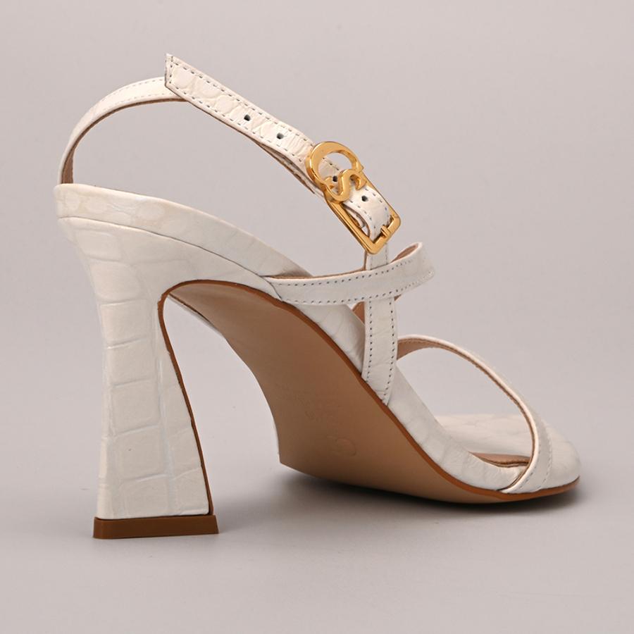 SANDALIA BLANCO TORNASOL TEXTURIZADA