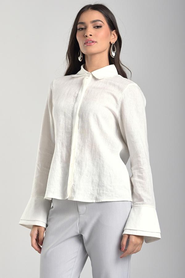 CAMISA MANGA CON VUELOS